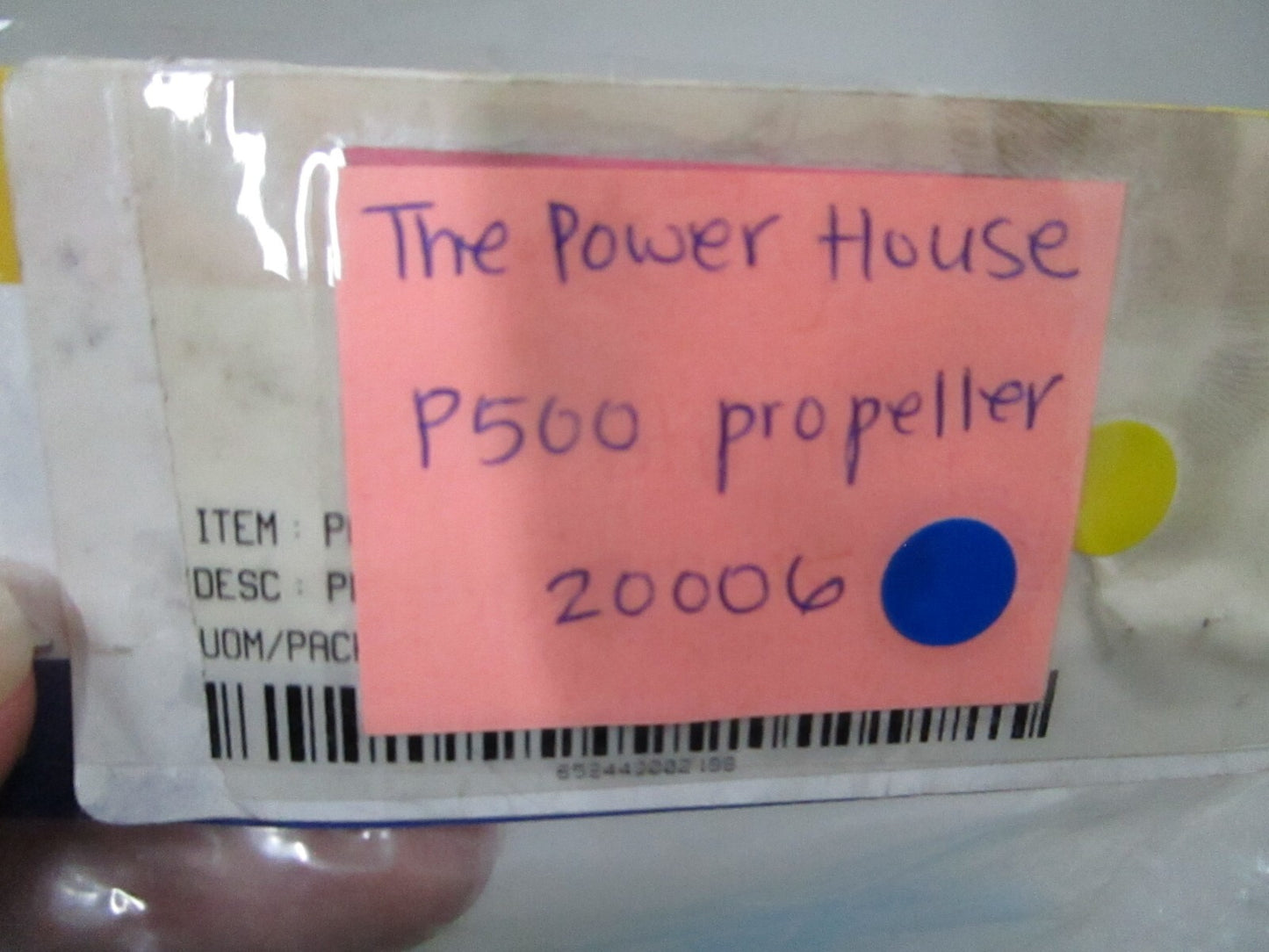 *NEW* 0780 The Power House P500 Propeller 20006