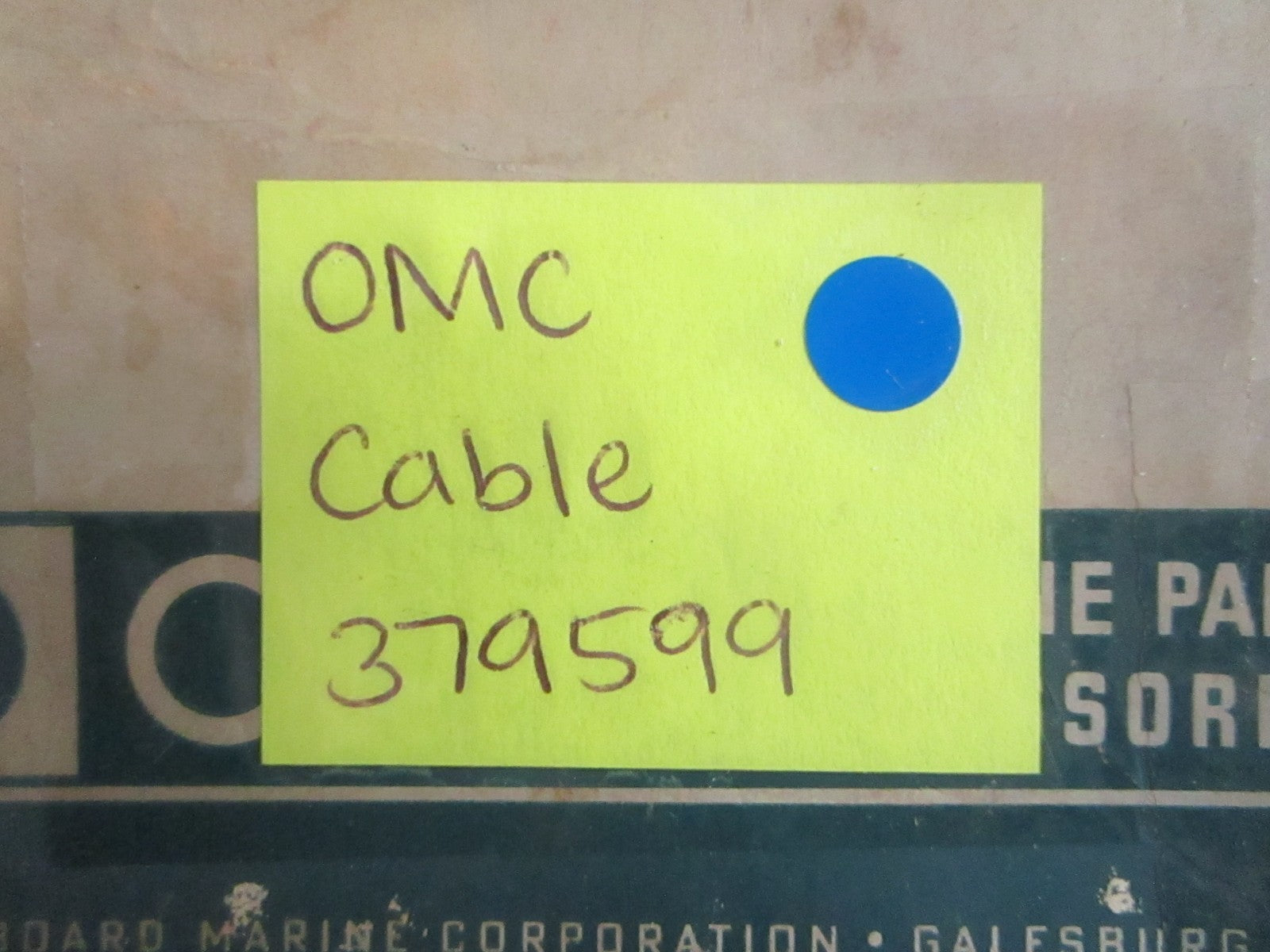 NEW OEM 379599 0379599 OMC Johnson Evinrude Cable 0820