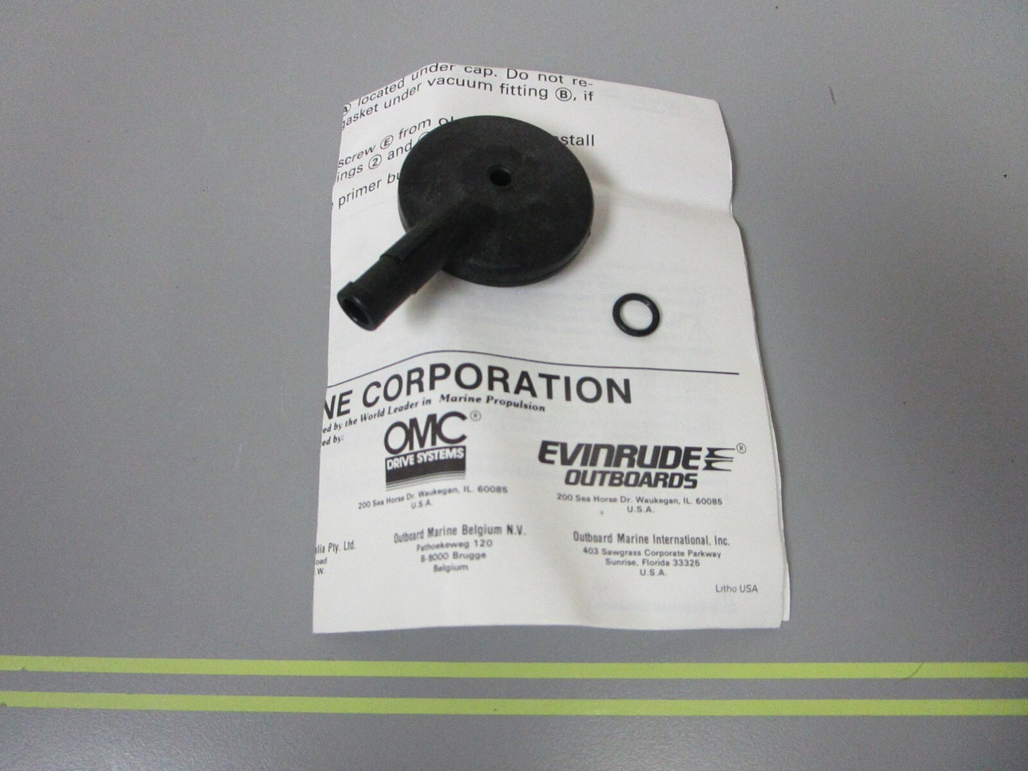 *NEW OEM* 0810 OMC Johnson Evinrude Fuel Pump Cap Assembly 433518 0433518