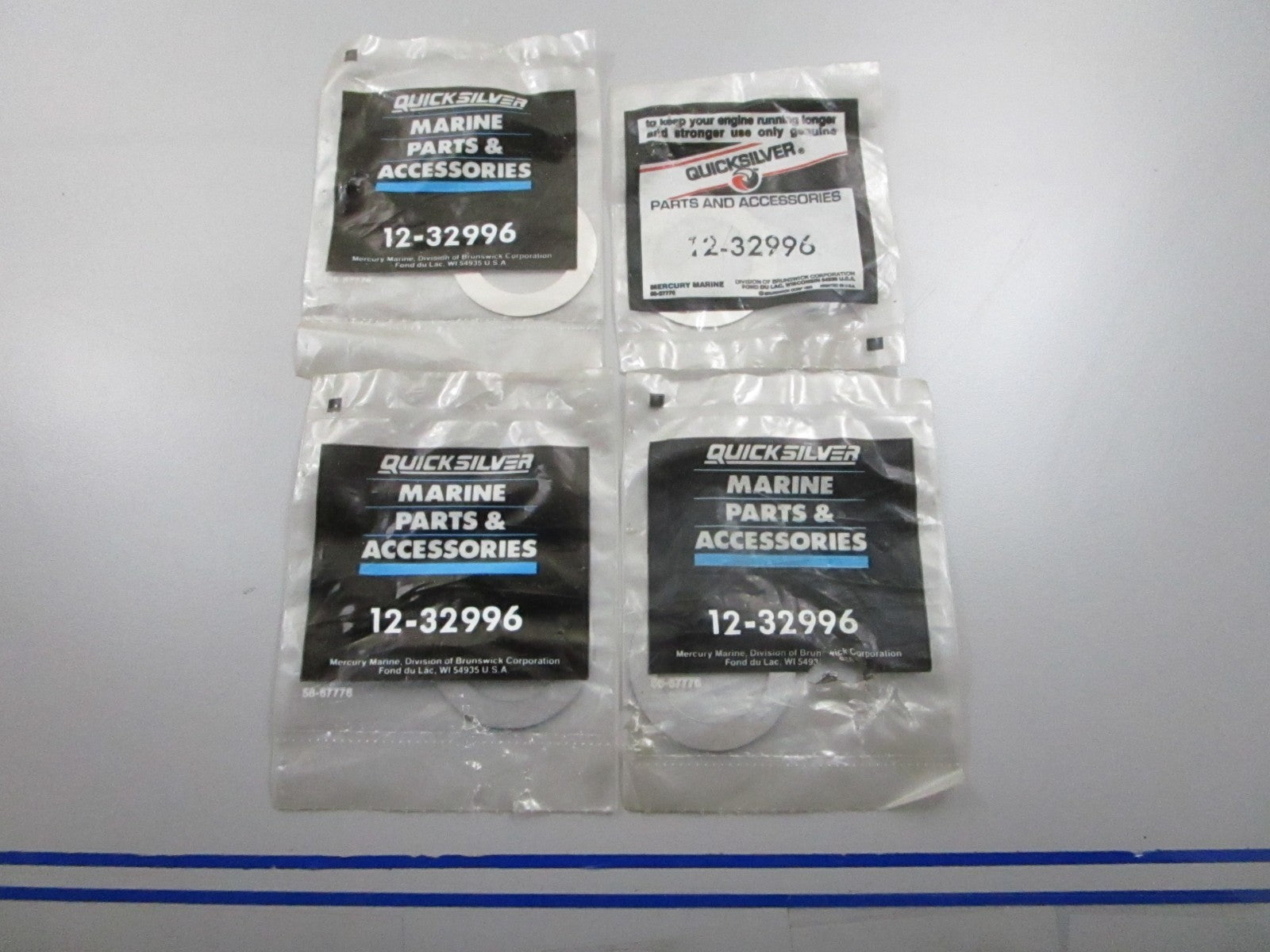 *NEW OEM* (LOT OF 4) 0810 Mercury Quicksilver Washer 12-32996