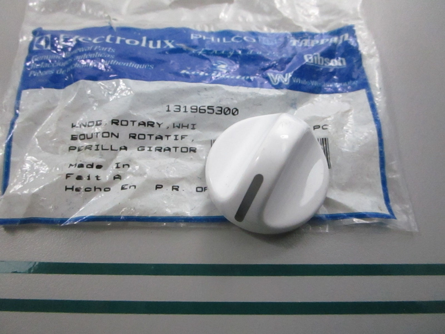 NEW OEM 131965300 Electrolux White Rotary Knob 0810