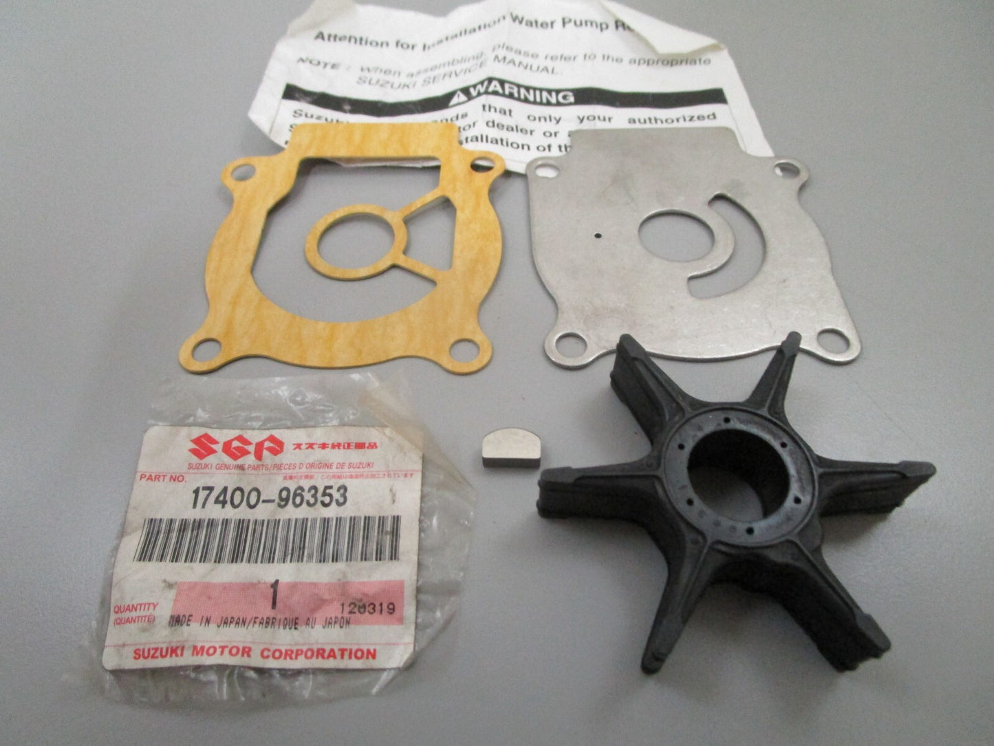 *NEW OEM* 0810 Suzuki Water Pump Kit 17400-96353