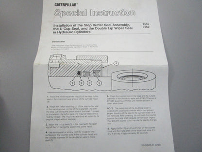 NEW OEM 7X-2762 CAT Cylinder Seal Kit 0810