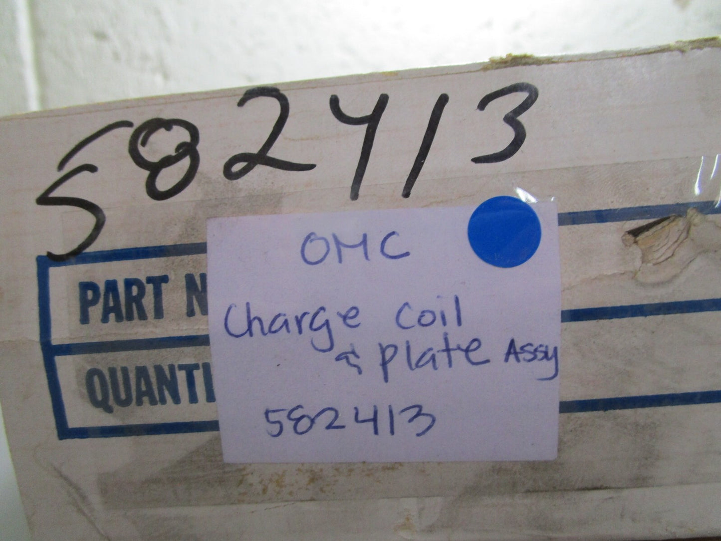 *NEW OEM* 0820 OMC Johnson Evinrude Charge Coil & Plate Assy 582413 0582413
