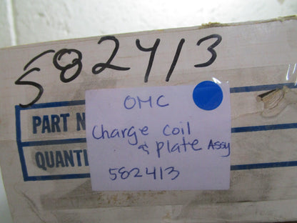 *NEW OEM* 0820 OMC Johnson Evinrude Charge Coil & Plate Assy 582413 0582413