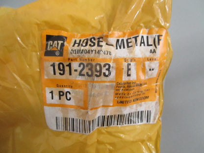 NEW OEM 191-2393 CAT Metal Hose 0820