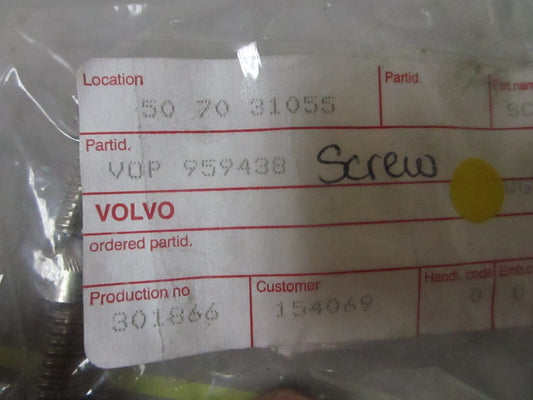 *NEW OEM* (LOT OF 2) 0810 Volvo Penta Screw 959438