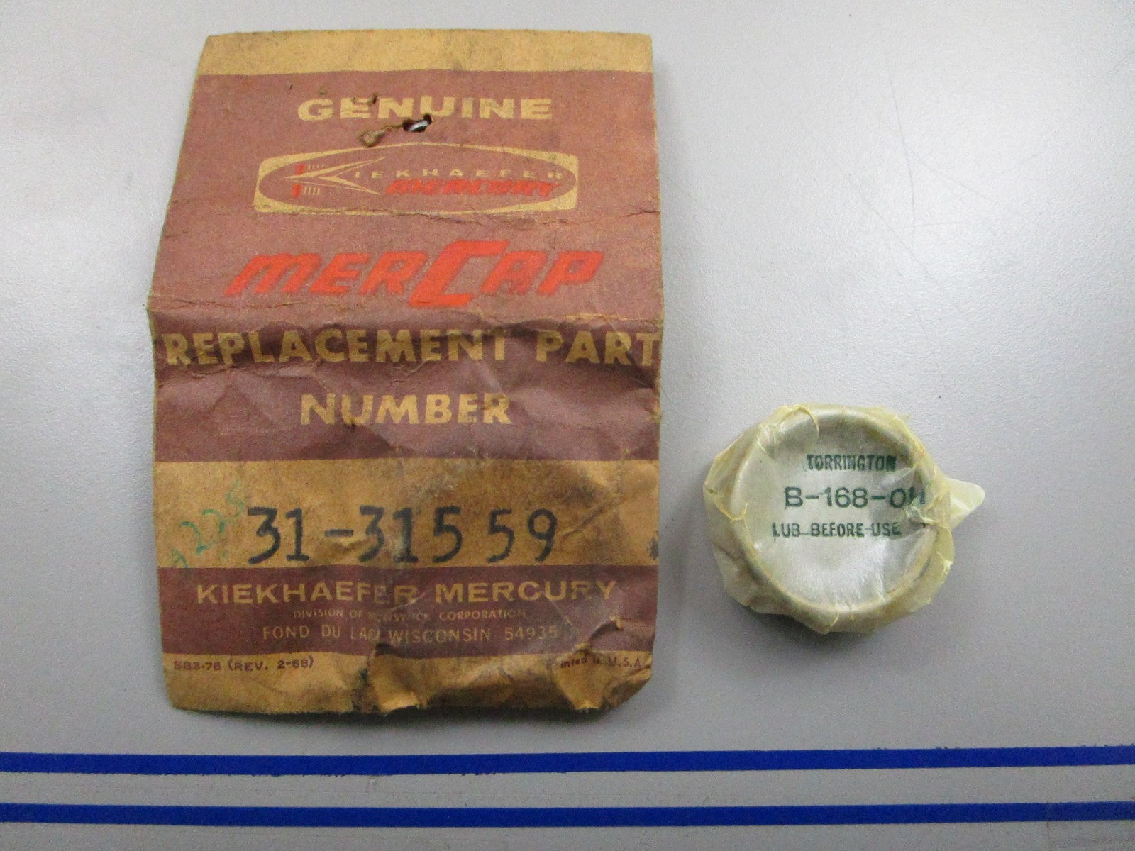 *NEW OEM* 0810 Mercury Quicksilver Roller Bearing 31-31559