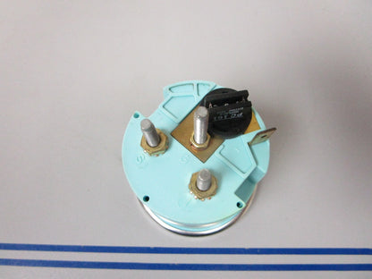 NEW OEM 63566 Teleflex Beige  Fuel Gauge Chrome Bezel 0720