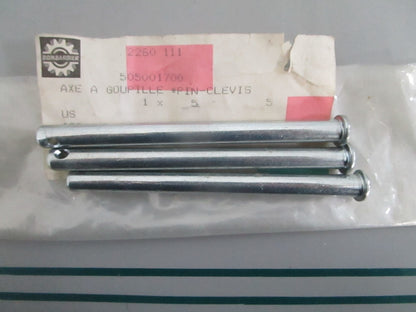 NEW OEM (LOT OF 3) 505001700 Ski-Doo Clevis Pin 0820