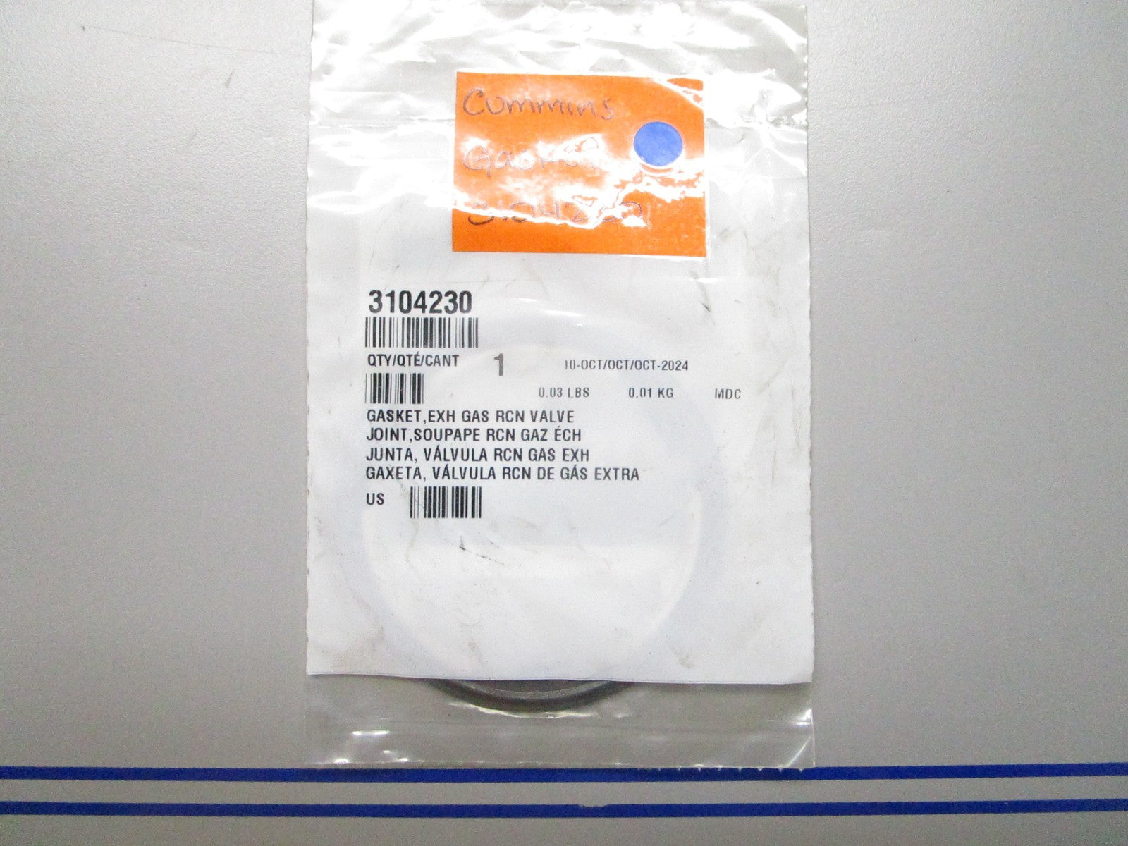 *NEW OEM* 0810 Cummins Gasket 3104230