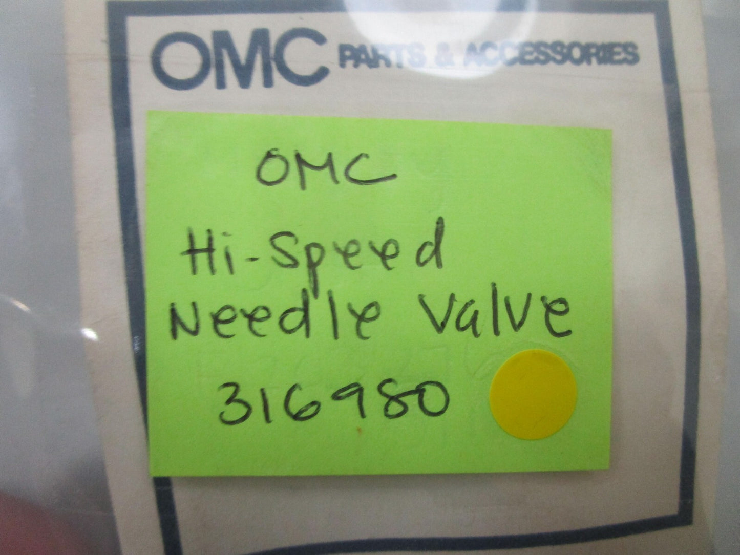 *NEW OEM* 0750 OMC Johnson Evinrude HI SPEED NEEDLE VALVE 316980 0316980