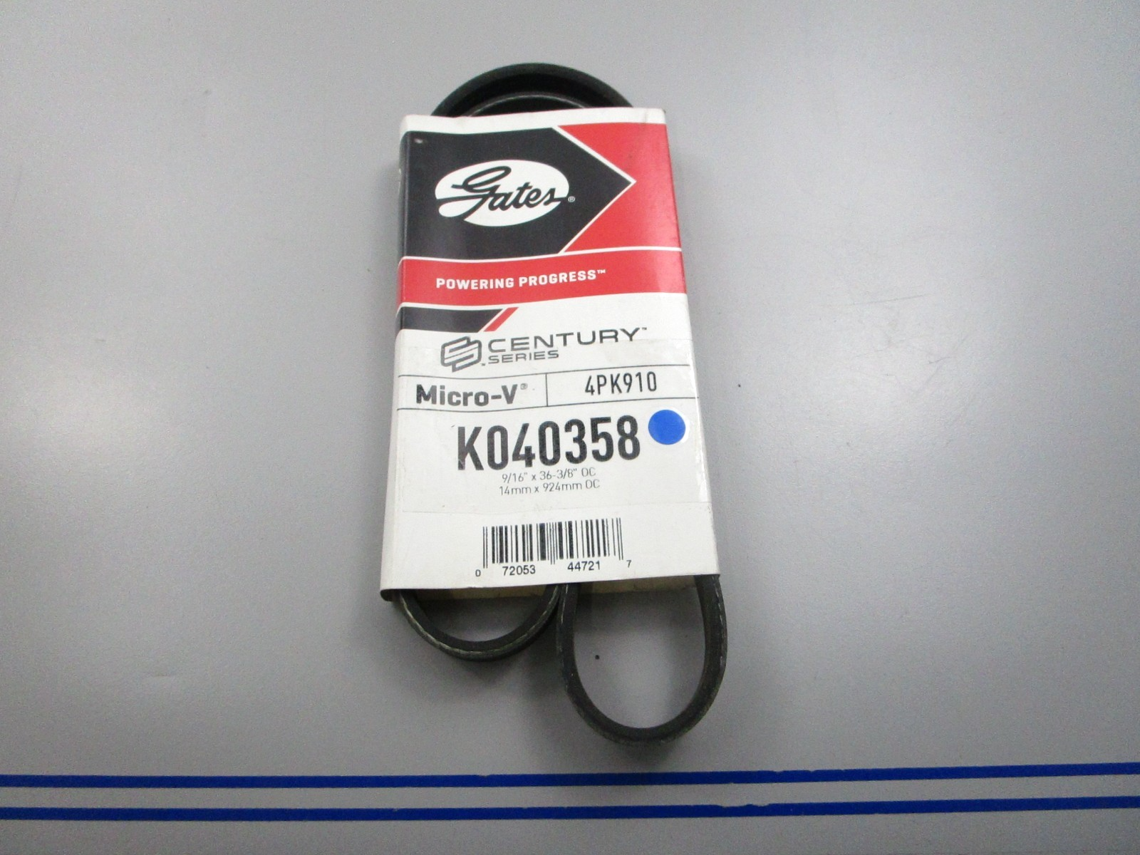 NEW K040358  Gates Micro-V Serpentine Belt 0810
