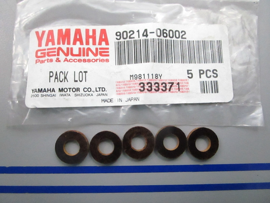 NEW OEM (LOT OF 5) 90214-06002 Yamaha Claw Washer 0810