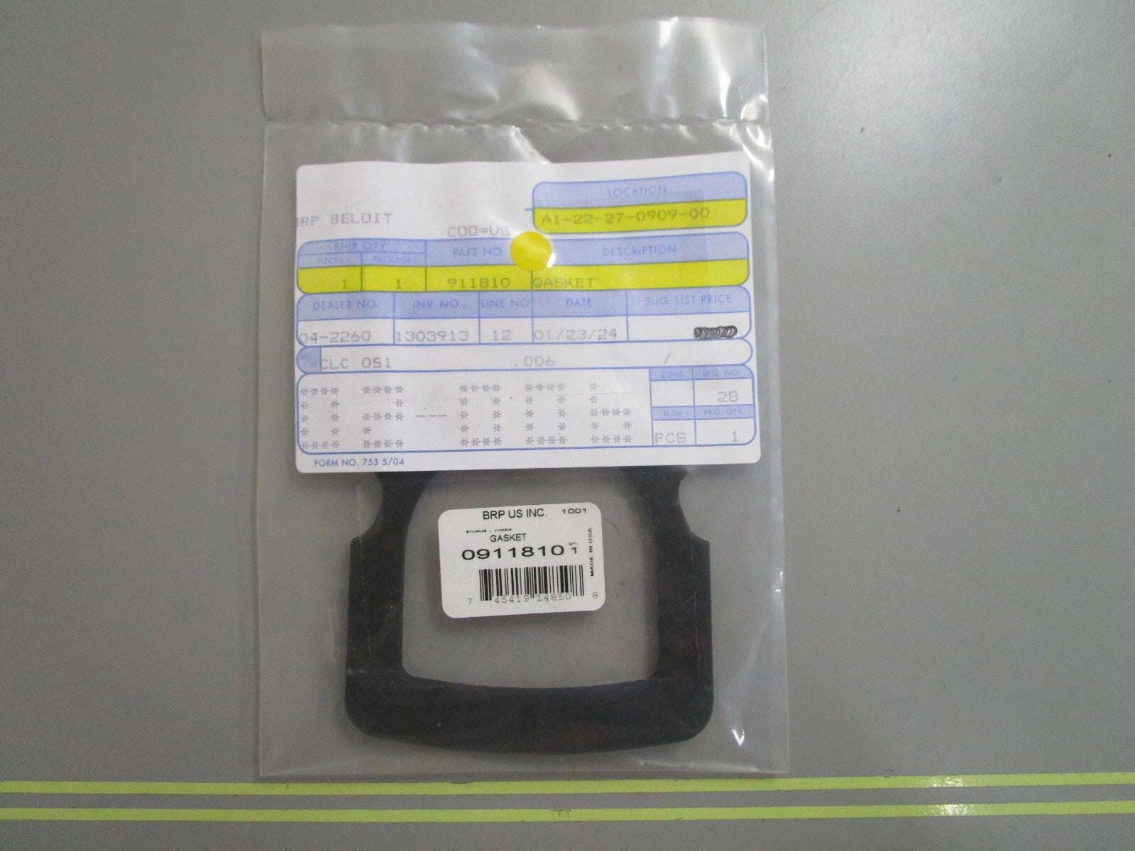 *NEW OEM* 0810 OMC Johnson Evinrude Gasket 911810 0911810