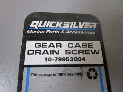 *NEW OEM* 0810 Mercury Quicksilver Gear Case Drain Screw 10-79953Q04