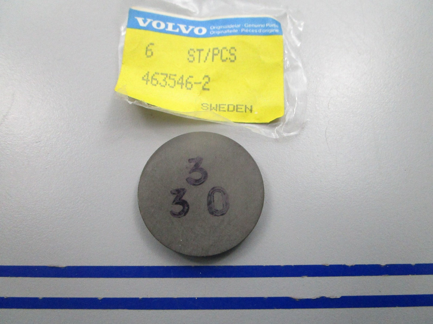 NEW OEM 463546 Volvo Penta 3.30mm Adjusting Washer 0810