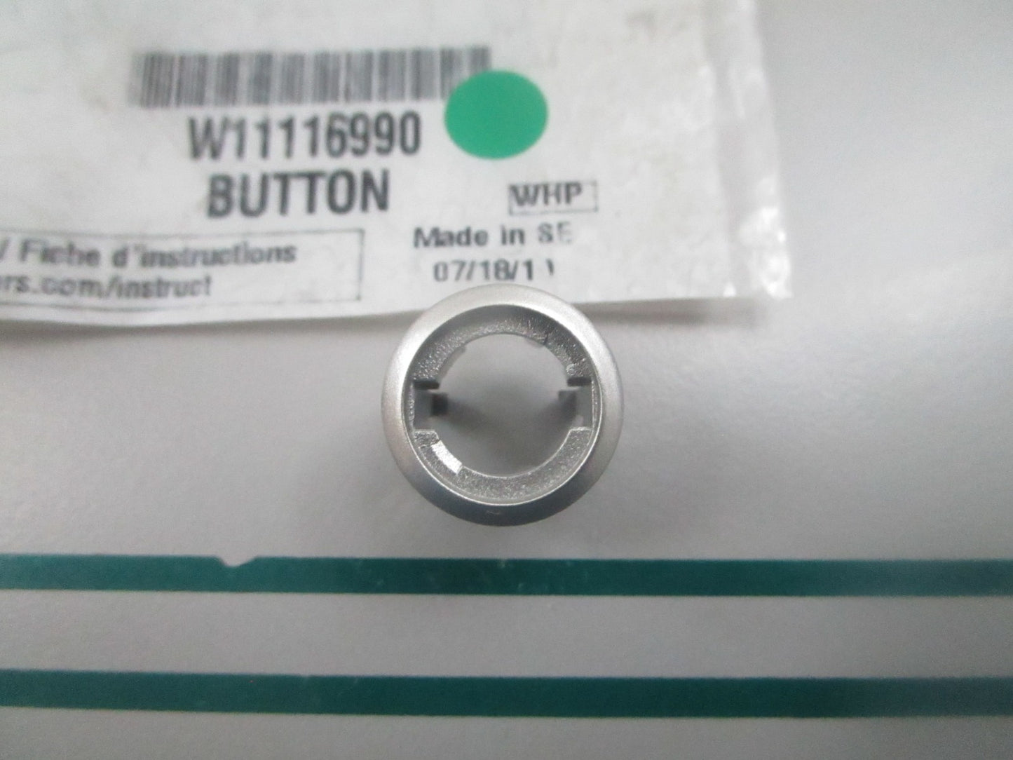 Whirlpool NEW OEM Microwave Button Holder W11116990 0810