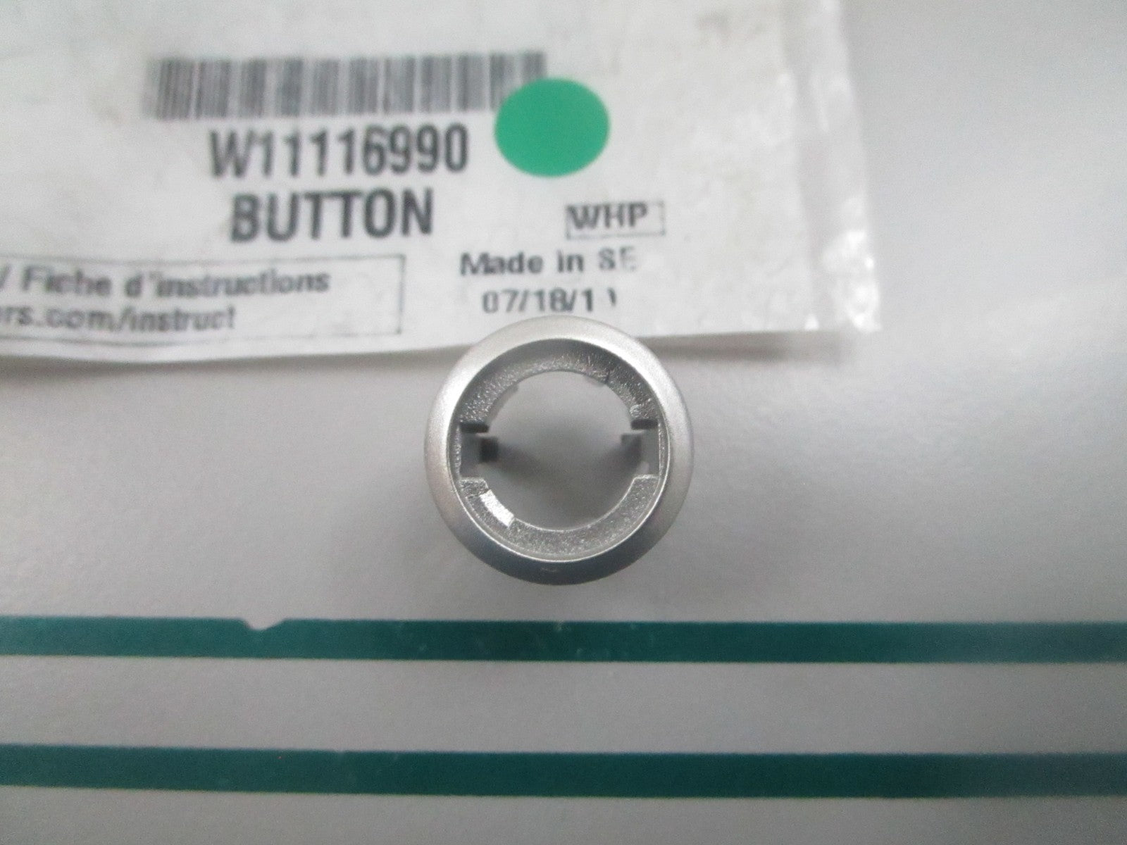 Whirlpool NEW OEM Microwave Button Holder W11116990 0810