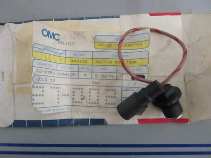 *NEW OEM* 0820 OMC Johnson Evinrude Temperature Switch Ay 445100 0445100