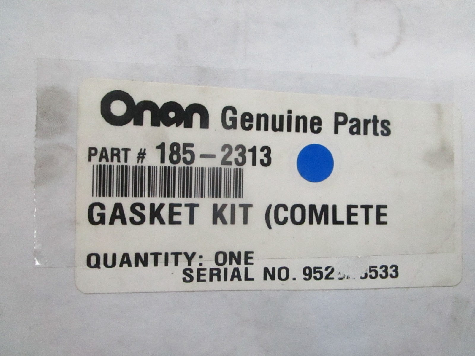 NEW OEM Onan 185-2313 Gasket Set 0720