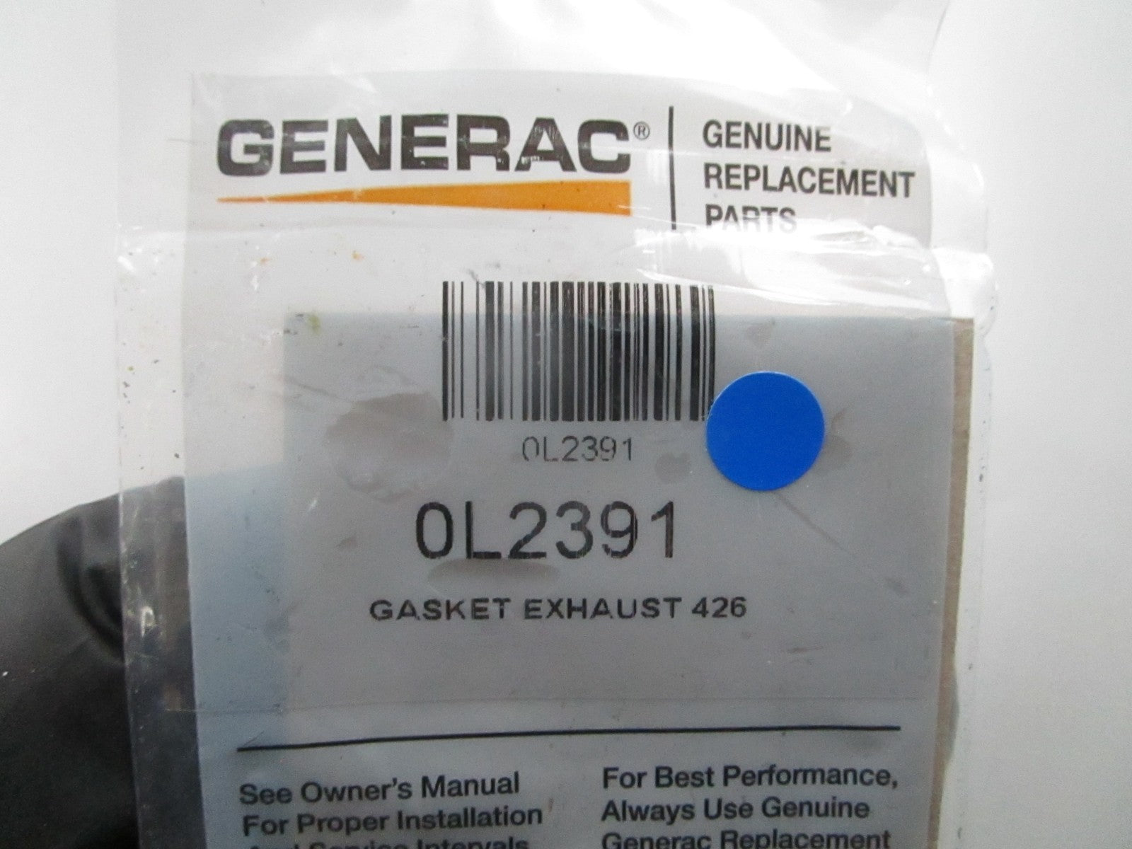 *NEW OEM* 0810 Generac Exhaust 426 Gasket 0L2391