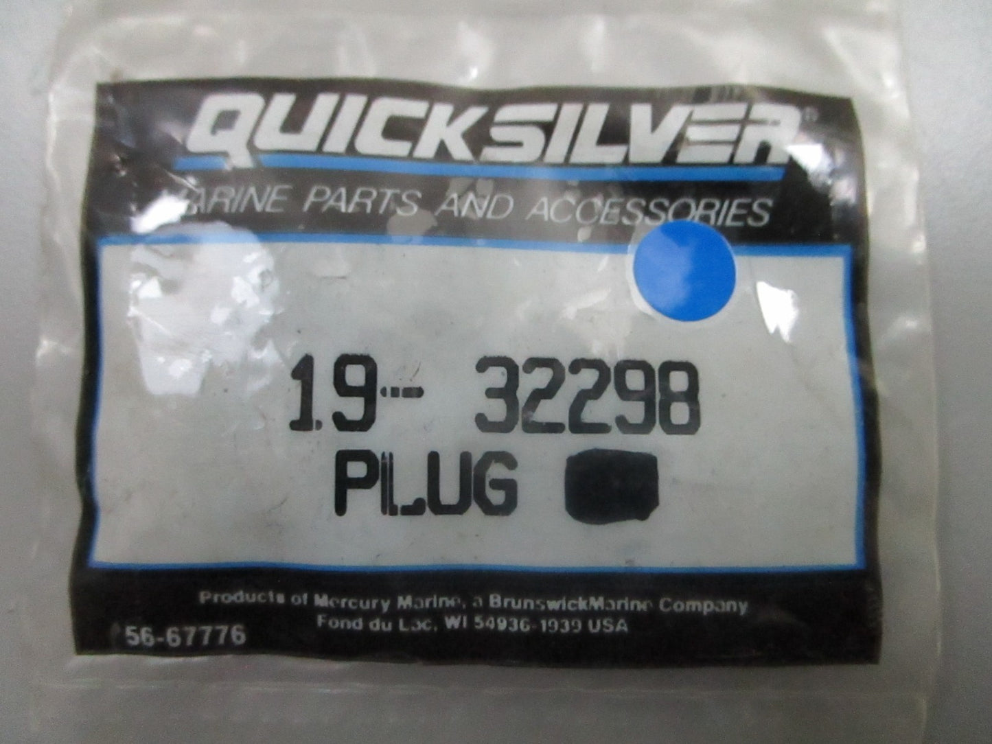 *NEW OEM* (LOT OF 5) 0810 Mercury Quicksilver Plug 19-32298
