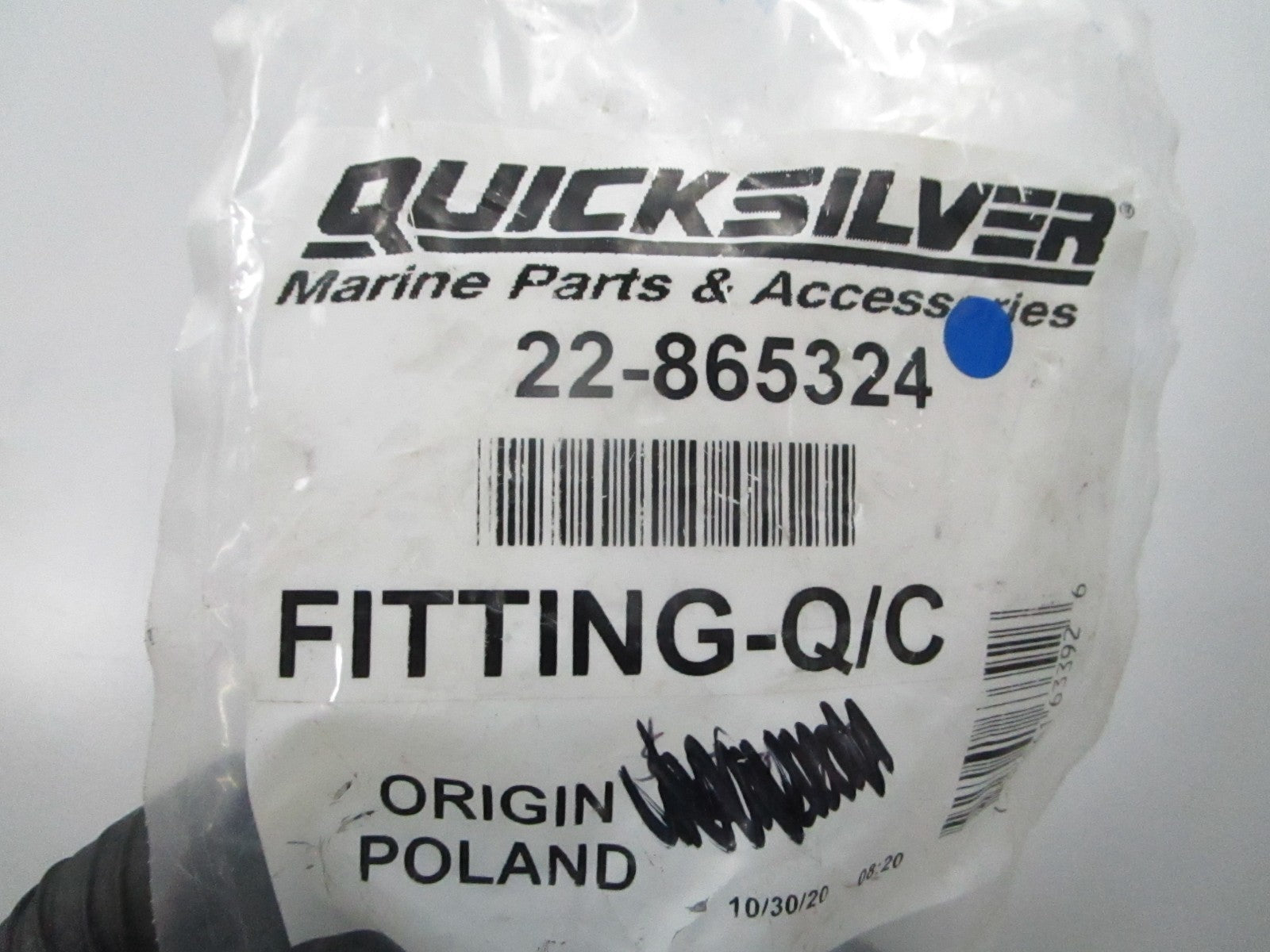 *NEW OEM* 0810 Mercury Quicksilver Quick Connect Fitting 22-865324