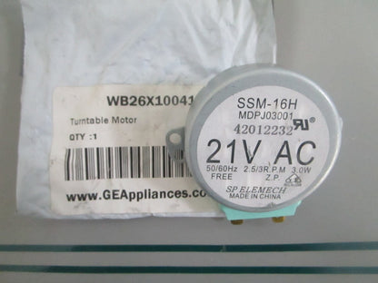GE WB26X10041 Microwave Turntable Motor Genuine Replacement NEW OEM 0820