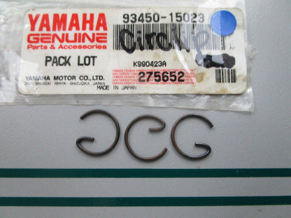 NEW OEM (LOT OF 3) 93450-15023 Yamaha Circlip 0810