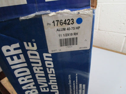 *NEW OEM* 0820 OMC Johnson Evinrude 40-75HP 11½×19 RH Propeller 176423 0176423