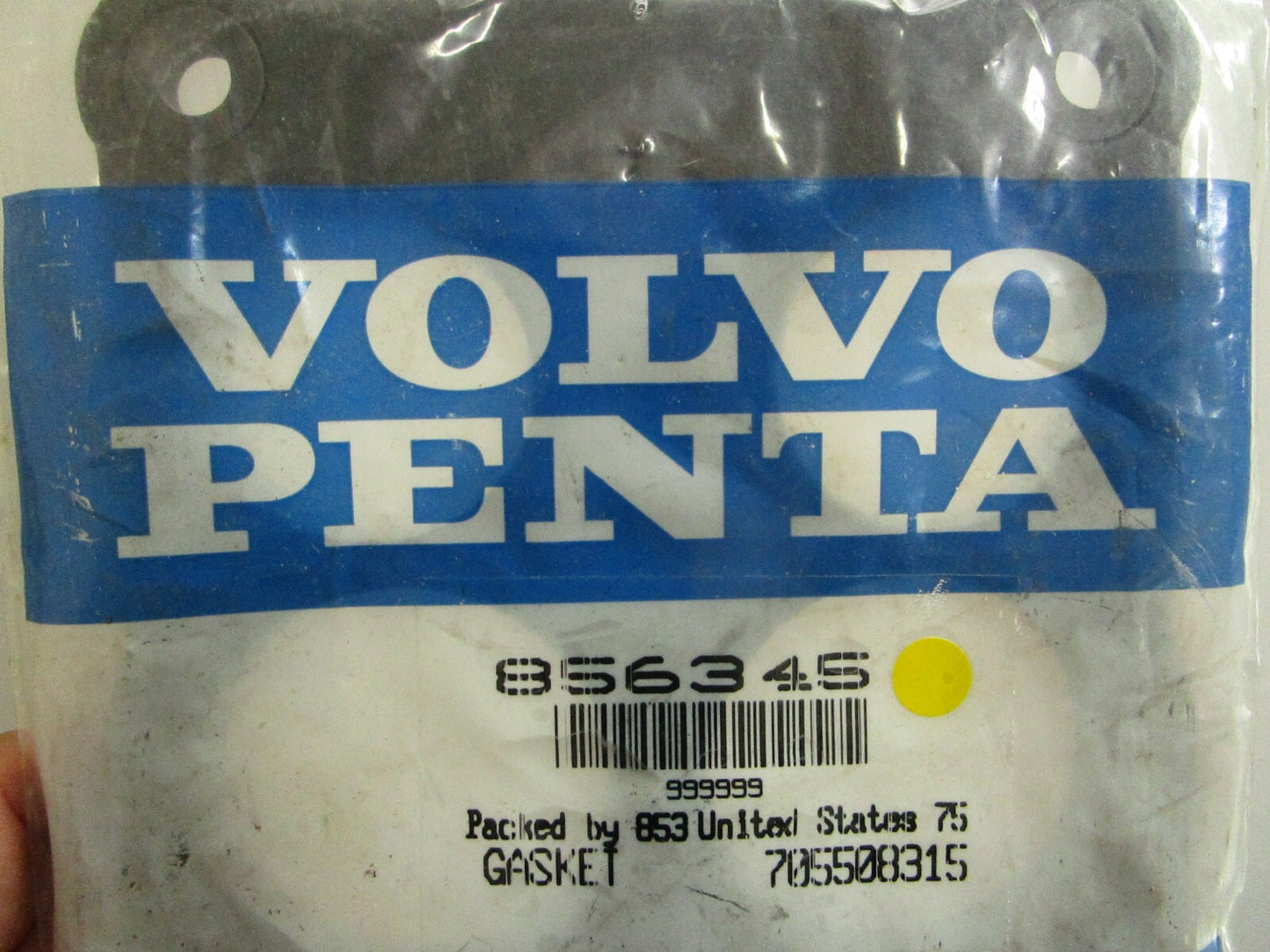 *NEW OEM* 0750 Volvo Penta GASKET 856345