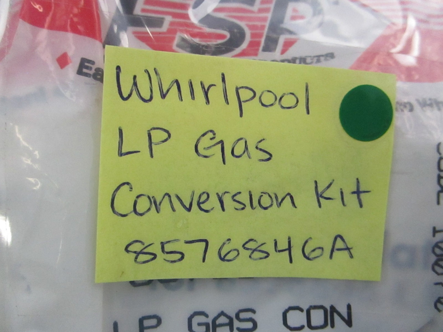 NEW OEM 8576846A Whirlpool LP Gas Conversion Kit 0810