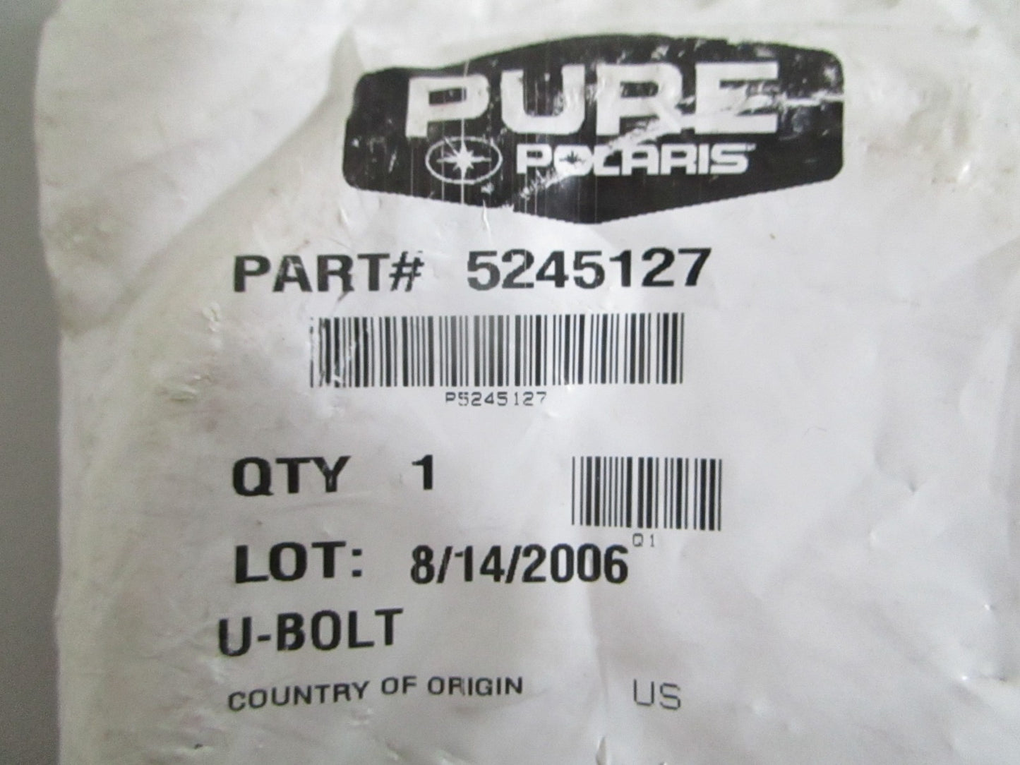 Polaris NEW OEM U-Bolt 5245127 Ranger 500 700 6X6 425 TM UTV NOS Genuine 0820