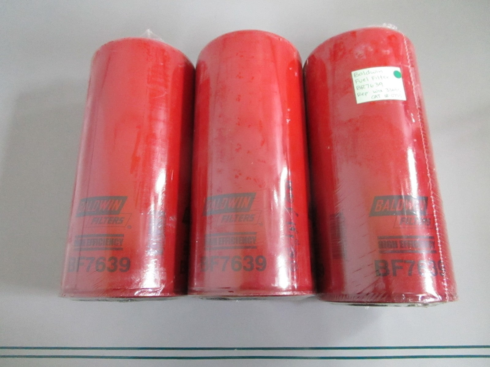 NEW (LOT OF 3) BR7639 Baldwin Fuel Filter Rep: 33685 Wix 1R-0755 CAT 0820