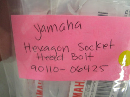 *NEW OEM* (LOT OF 2) 0750 Yamaha HEXAGON SOCKET HEAD BOLT 90110-06425