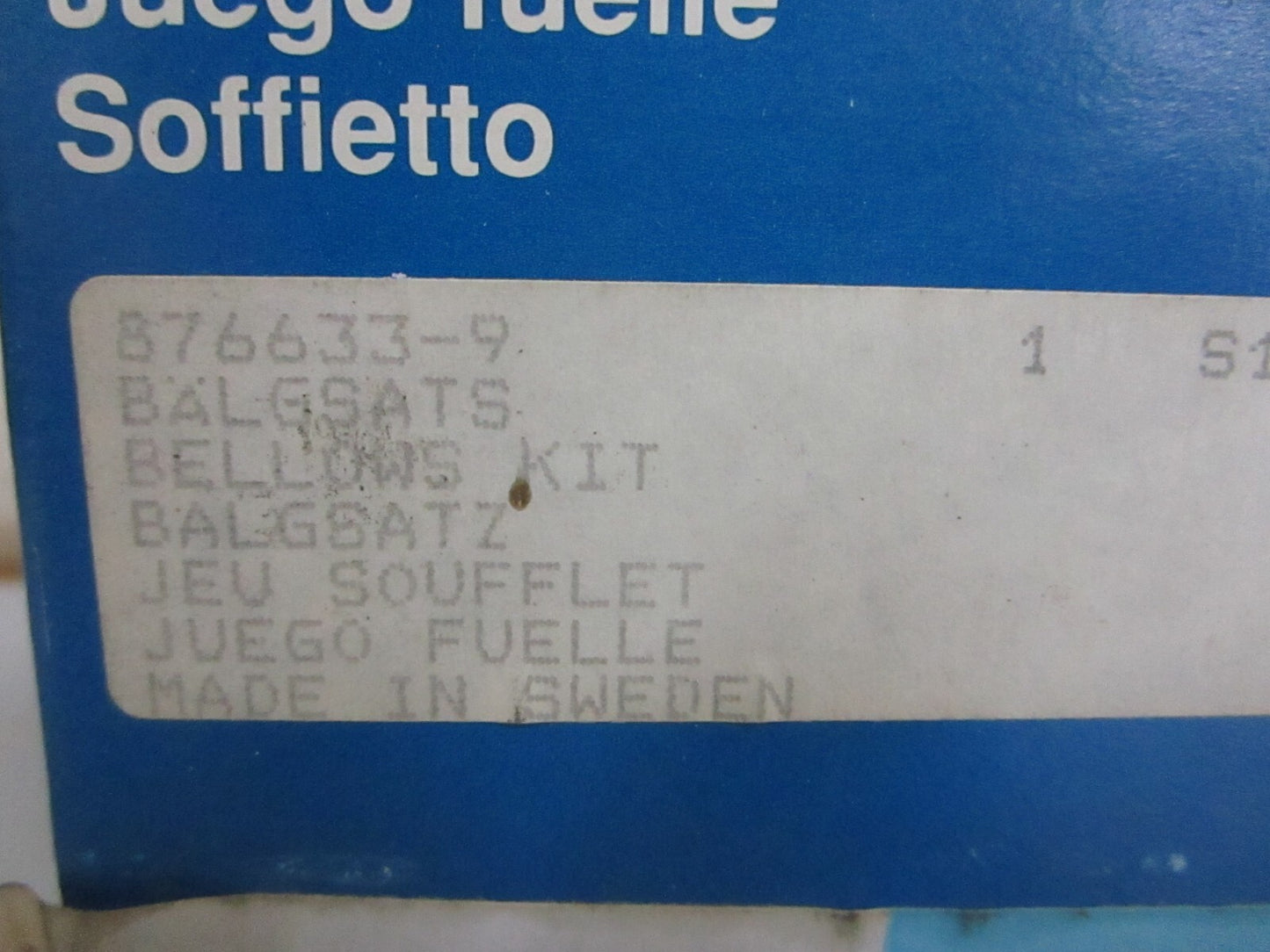 *NEW OEM* 0810 Volvo Penta Bellows Kit 876633