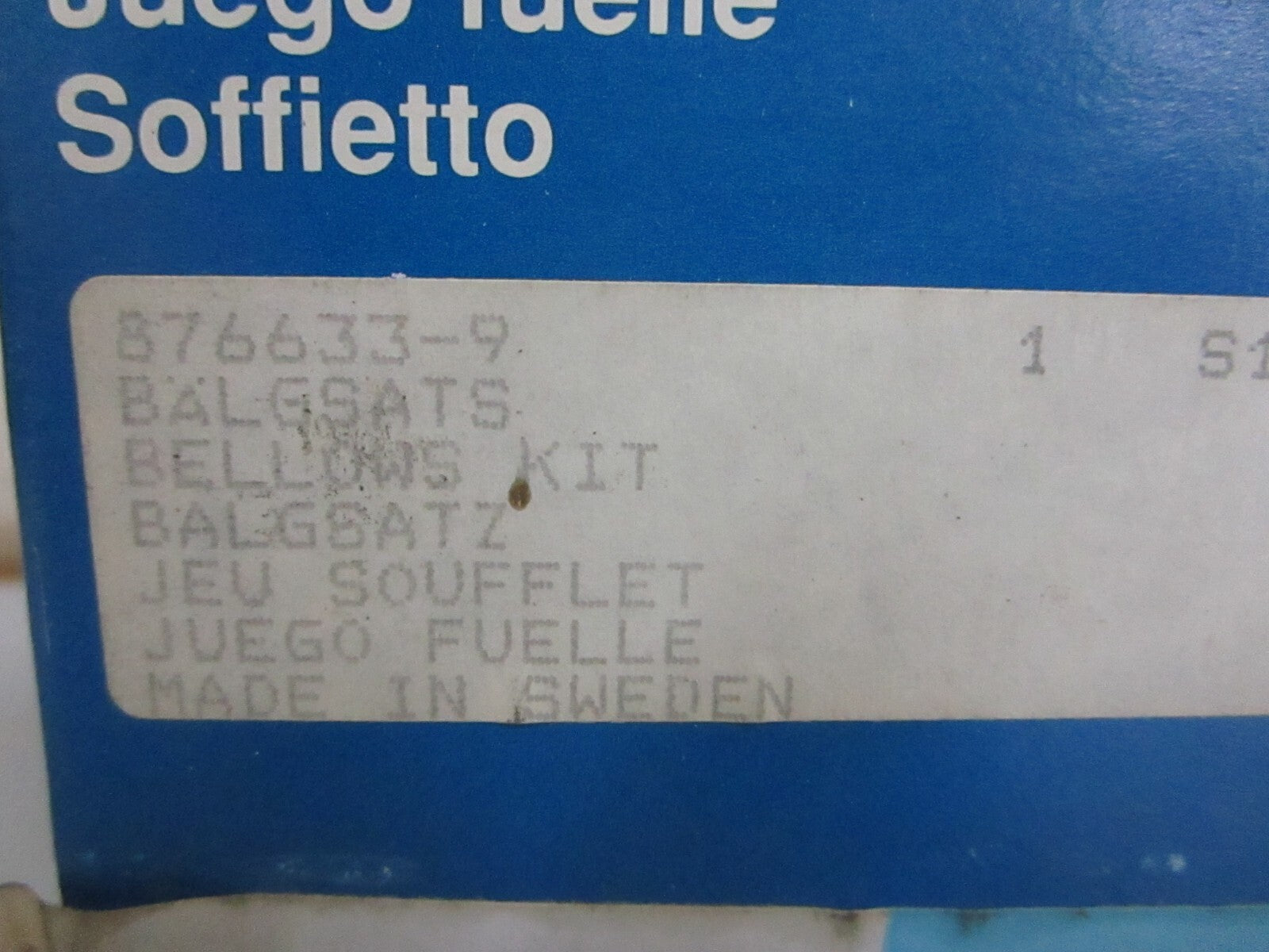 *NEW OEM* 0810 Volvo Penta Bellows Kit 876633