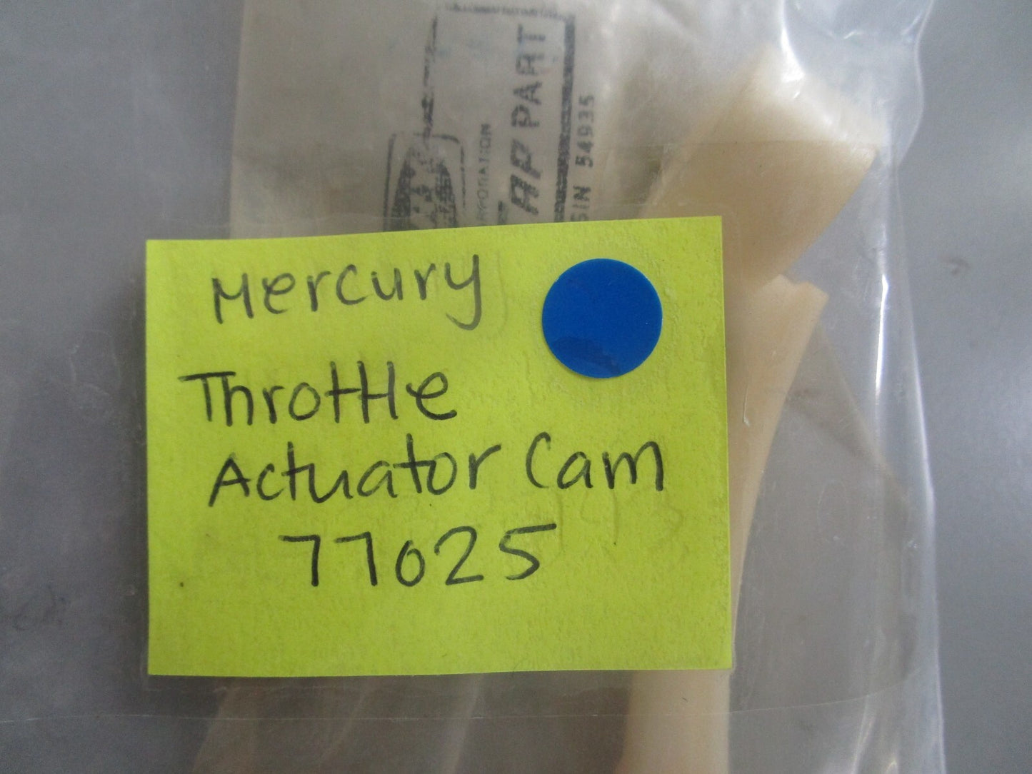 *NEW OEM* 0720 Mercury Quicksilver Throttle Actuator Cam 77025