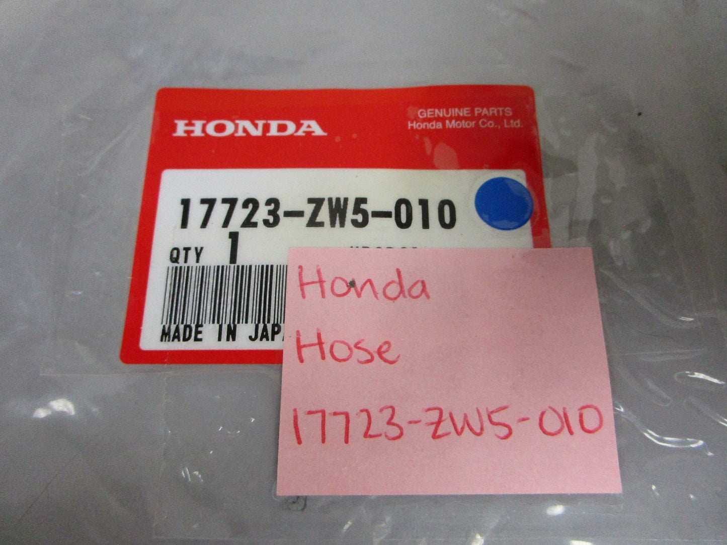 *NEW OEM* 0720 Honda Hose Assembly 17723-ZW5-010