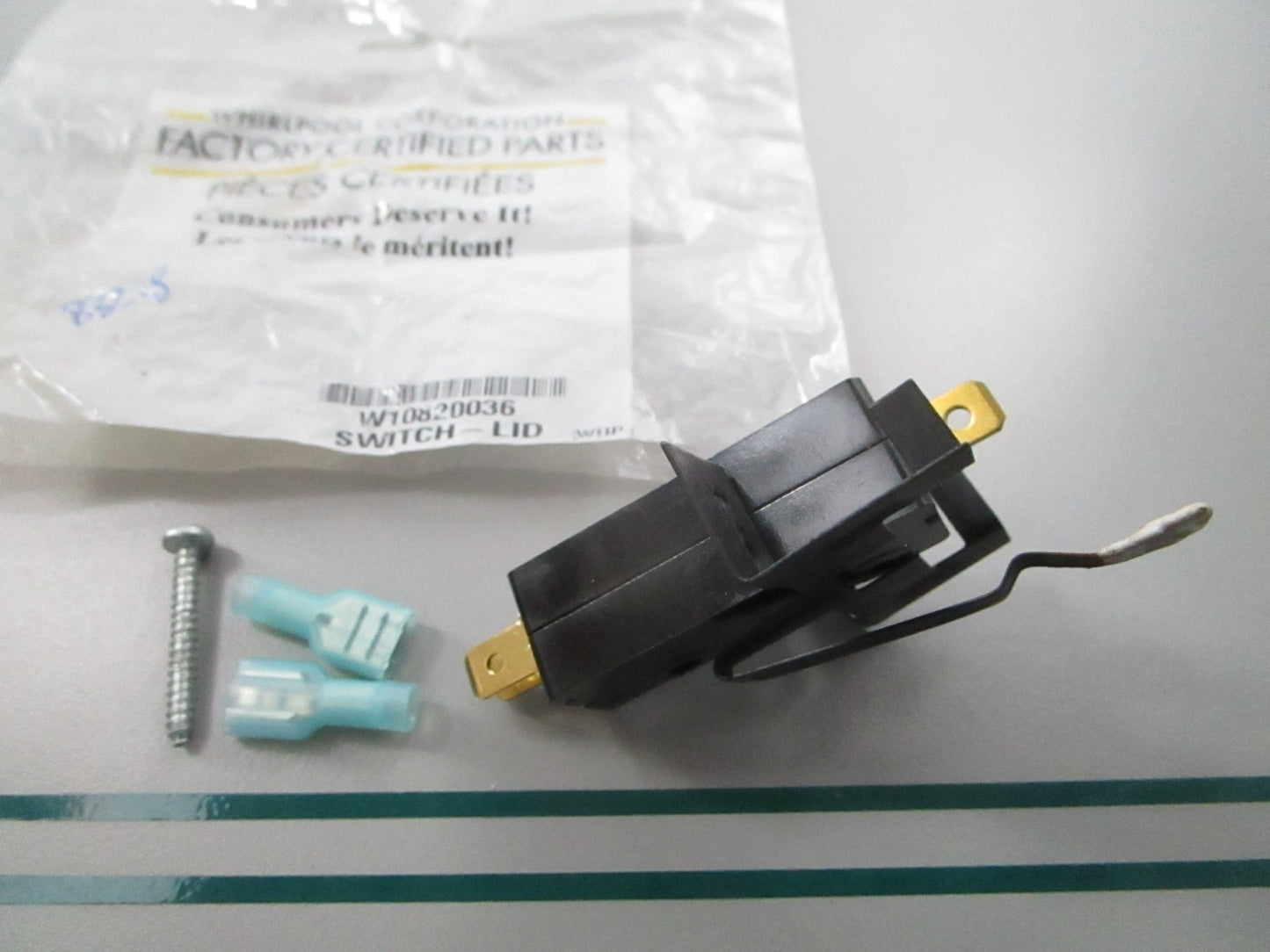 NEW OEM W10820036 Whirlpool Lid Switch 0810