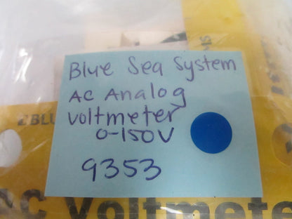 *NEW OEM* 0720 Blue Sea System AC Analog Voltmeter 0-150V 9353