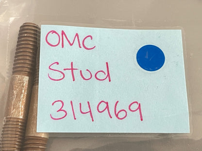 *NEW OEM* (LOT OF 2) 0810 OMC Johnson Evinrude Stud 314969 0314969