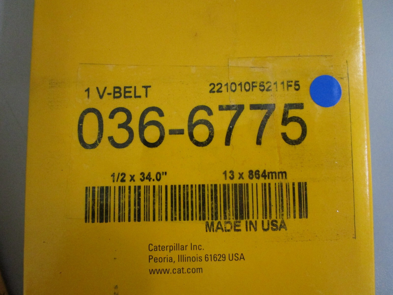 *NEW OEM* (LOT OF 2) 0820 CAT V-Belt 036-6778