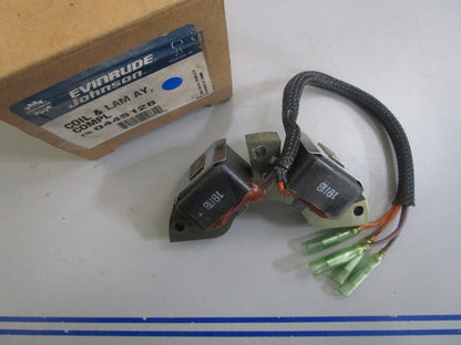 *NEW OEM* 0820 OMC Johnson Evinrude Coil & Lam Assy 445128 0445128
