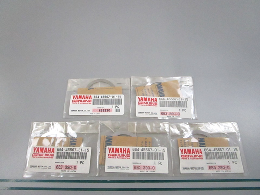 NEW OEM (LOT OF 5) 664-45567-01-15 Yamaha  Shim (T: 0.15mm) 0810