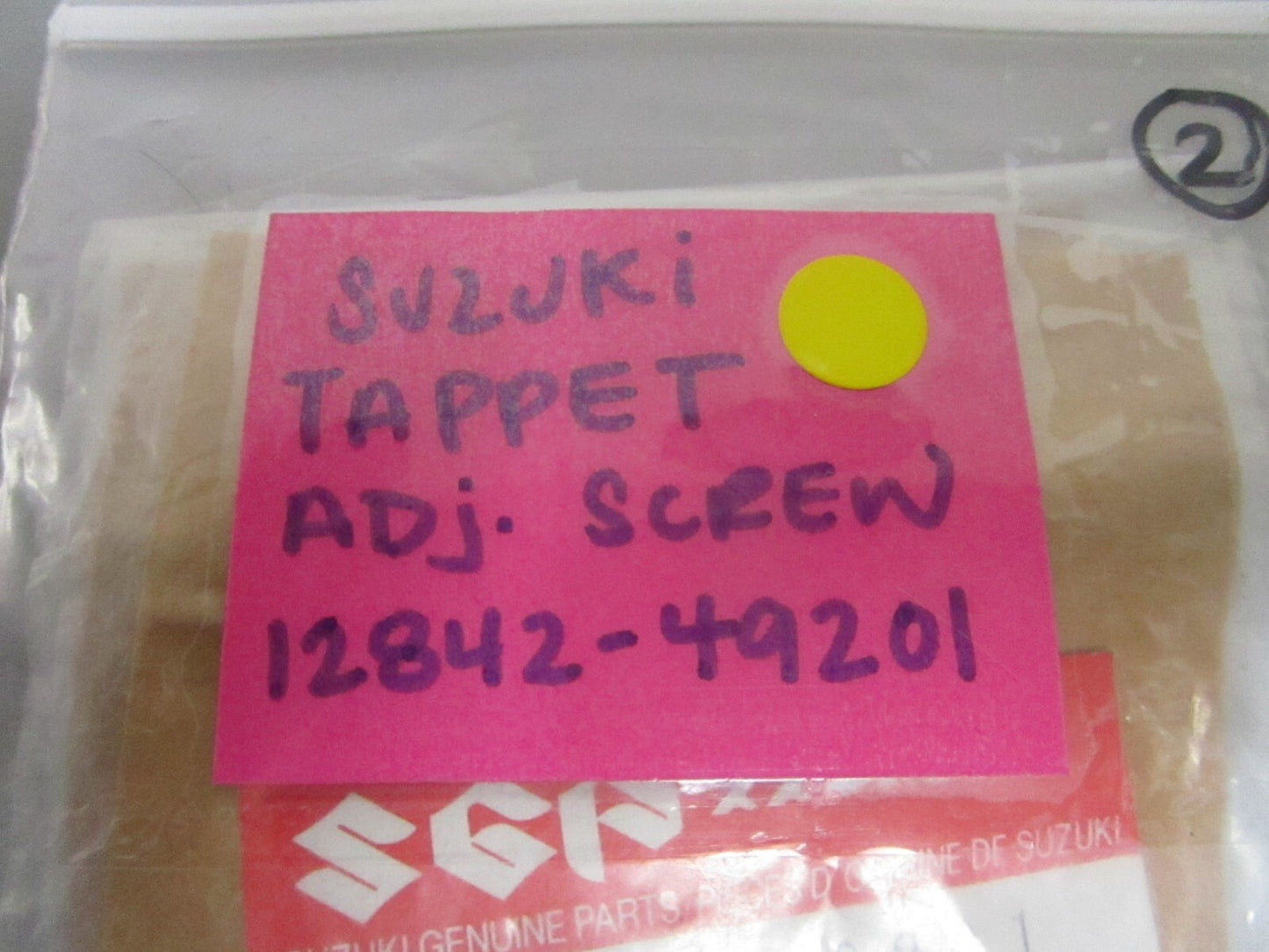 *NEW OEM* 0750 Suzuki TAPPET ADJ. SCREW 12842-49201