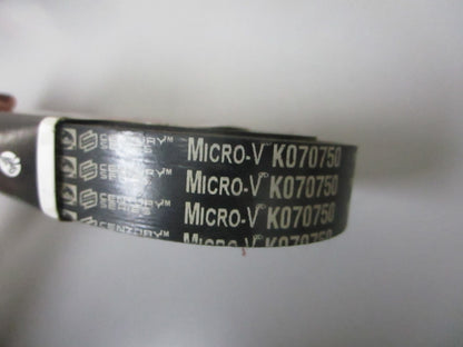 NEW K070750 Gates Micro-V 15/16" x 75 ⅝" Serpentine Belt 0720