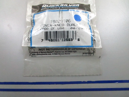 *NEW OEM* 0810 Mercury Quicksilver Dual Knob Cover 19029T06