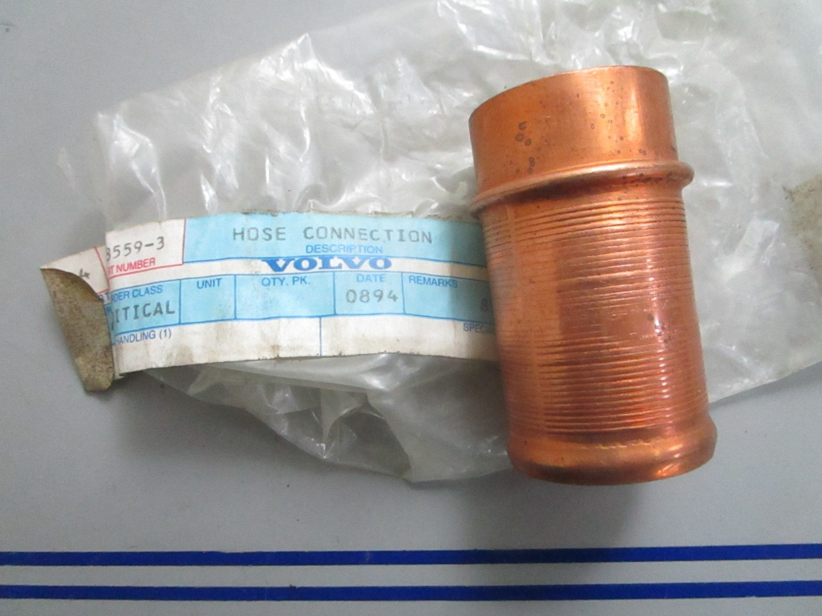 *NEW OEM* 0820 Volvo Penta Hose Connection 838559
